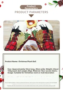 Detailansicht der rot-schwarz karierten Weihnachts-Ofenhandschuhe mit Rentier-Stickerei