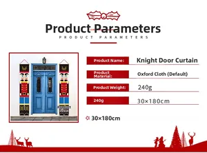 Spécifications détaillées des dimensions pour bannières de Noël casse-noisette en oxford