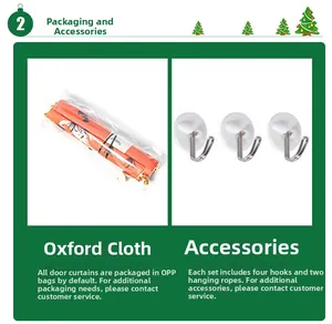Détails du kit de bannière de porte Casse-noisette de Noël avec crochets et cordes