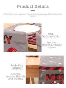 Detail of precise stitching and premium fabric texture on the Christmas chair cover