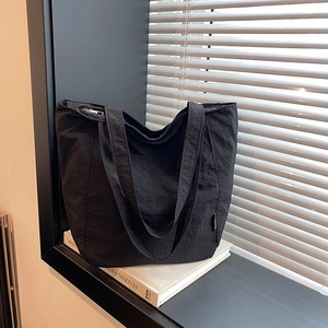 Large Capacity Composite Fabric Shoulder Bag For Women Casual Streetwear Style Versatile Topstitching Tote Bag For Work School