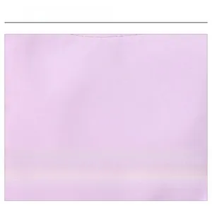 Close-up macro view of the light purple plain weave fabric texture on a minimalist handbag