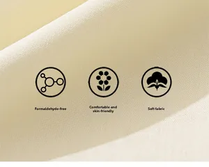 Vue macro d'un tissu crème doux et sûr pour la peau pour les vêtements d'enfants
