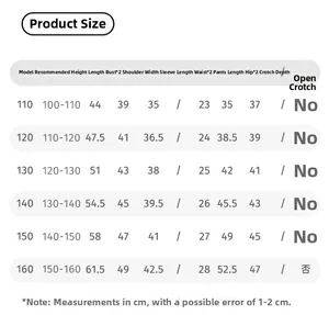 Size chart for boys color block sleeveless vest and shorts sportswear two-piece set