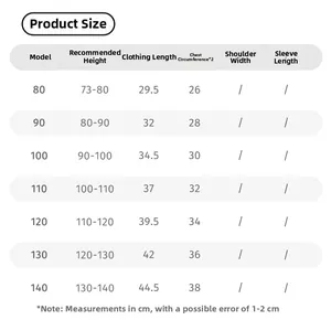 Detailed size chart for girls' sleeveless halter top showing length and chest measurements