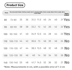 Guide détaillé des tailles pour ensemble d'été garçon style chinois, tailles 80-140