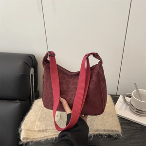 Women Retro Leopard Print Hobo Bag Suede Feel Underarm Crossbody Shoulder Bag Casual Lightweight Versatile Fashion Tote