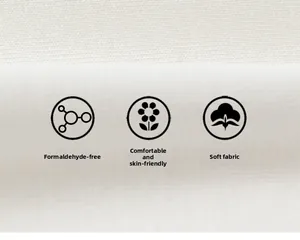 Gros plan sur un tissu en coton doux montrant la texture respirante et agréable au toucher