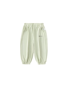 Pantalon de jogging léger vert menthe pour enfants avec taille élastique