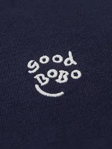 Ensemble de sport enfant bleu marine avec broderie good BoBo et détail de sourire