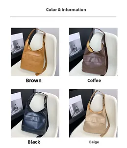 Detailed close-up of large casual tote bags in four colors with vintage faux leather texture