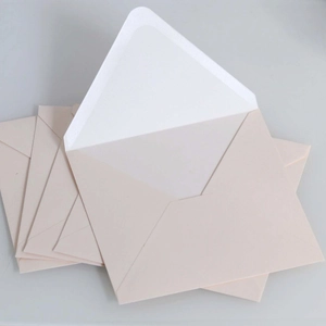 Thick Pearlescent Paper Envelopes Meat Pink V-Flap Invitation Envelopes For Wedding Party Greeting Cards Stationery Supplies