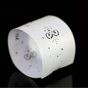 Laser Cut Artificial Pearl Paper Napkin Rings Star Hollow Pattern Wedding Banquet Dining Table Decoration Accessories