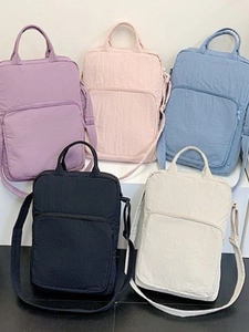 Borsa a Mano in Tessuto Oxford di Grande Capacità per Donna Semplice Borsa a Tracolla per Laptop Minimalista Borsa a Spalla per Studenti