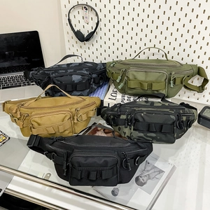 Tactical Waist Bag For Men Women Waterproof Nylon Outdoor Chest Bag Multipurpose Large Capacity Camouflage Travel Sport Hip Bag