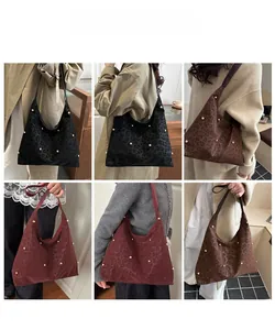 Collage of chic leopard print shoulder bags with gold rivets in various colors