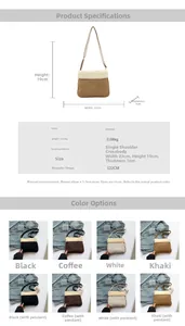 Detail view of plush sherpa crossbody bag dimensions and multi-color texture options