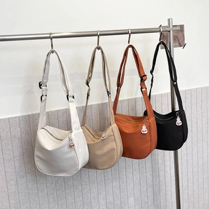 Sac Bandoulière Décontracté pour Femmes Couleur Unie Grande Capacité Sac de Voyage Minimaliste pour Shopping Extérieur