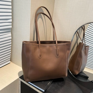 Women Suede Large Capacity Tote Bag Urban Simple Stitching Shoulder Bag Commuting Armpit Handbag Top Handle Daily Fashion Purse