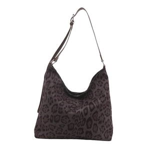 Chic leopard print hobo shoulder bag with adjustable strap for women's daily commute