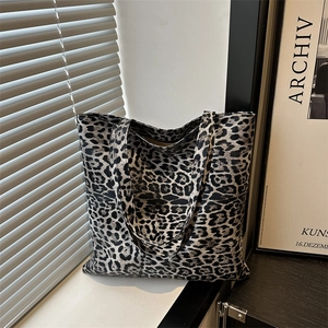Grand sac cabas à imprimé léopard pour femme idéal pour le bureau et les déplacements
