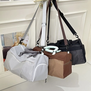 Large Capacity Nylon Waterproof Fitness Travel Bag For Men Women Sports Gym Duffel Bag With Independent Shoe Compartment