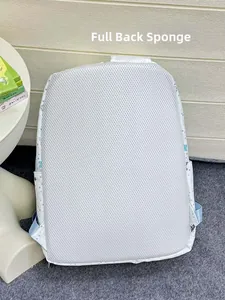 Detail showing the full-piece sponge back panel with breathable mesh for comfort