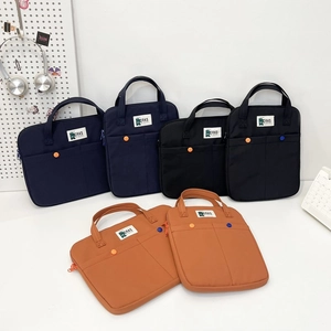Sacoche portable minimaliste pour ordinateur 14 pouces avec poignée et poche