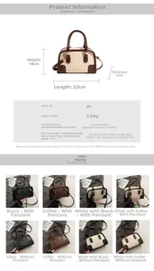 Guida alle taglie borsa Boston retrò con dimensioni 22x14x8cm e specifiche in PU