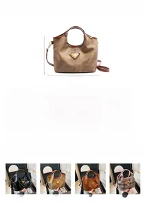 Detail showing the adjustable 120cm shoulder strap and premium PU leather texture