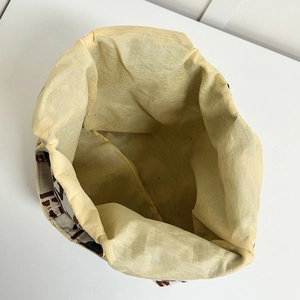 Ethno-Jacquard-Beuteltasche mit geräumigem Baumwollfutter und geometrischem Muster