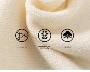 Macro shot of formaldehyde-free skin-friendly knit fabric with soft texture on kids sweater