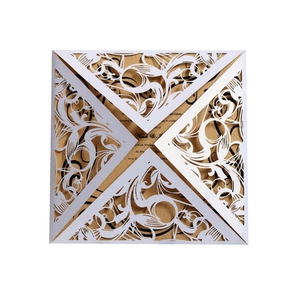 European Style Laser Cut Wedding Invitation Cards Pearlescent Paper Hollow Out Floral Design Card For Marriage Party