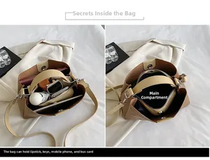 Détail de l'intérieur multicouche et de la poche principale zippée du sac fourre-tout
