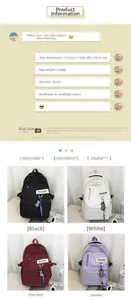 Spécifications détaillées et guide des tailles du grand sac à dos en nylon robuste