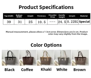 Spécifications détaillées et options de couleurs pour le sac fourre-tout en pied-de-poule