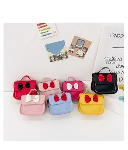 Lot de mini sacs à bandoulière pour filles avec nœud papillon en couleurs pastel