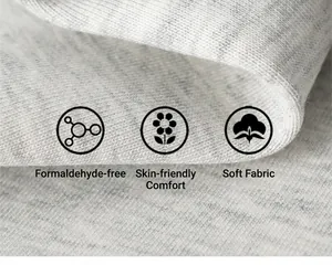 Vue macro détaillée du tissu en coton gris doux avec une texture respectueuse de la peau