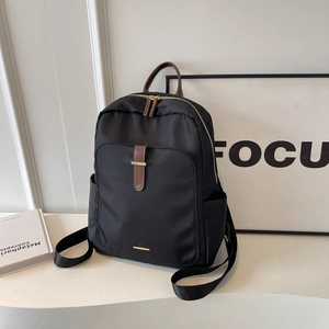Fashion Minimalist Women Backpack Nylon Fabric Business Commute Travel Bag Casual Large Capacity Student Schoolbag