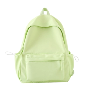 Zaino per laptop verde menta minimalista ad alta capacità con tasche multiple per studenti
