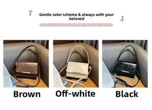 Detailed comparison of brown, beige and black vintage square bags with gold metal trim