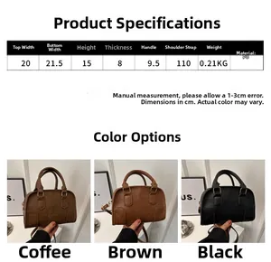 Detail view of vintage PU leather handbags in brown and black with adjustable straps