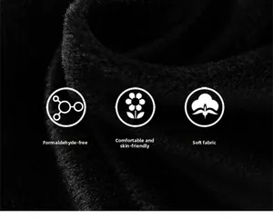 Detailed macro view of soft black lamb wool fabric showing thick texture and plush quality