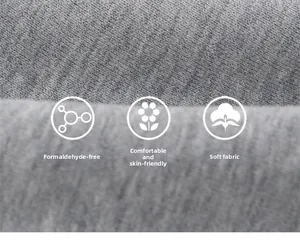 Macro shot of gray knitted fabric texture showing soft skin-friendly and thick material