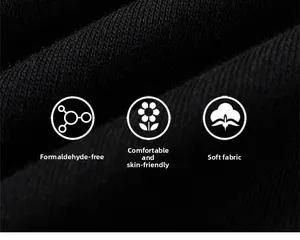 Close-up of black cotton knit fabric showing soft, breathable, and skin-friendly texture