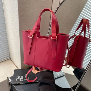 Borsa a Secchiello da Donna in Pelle PU Chic Patchwork Tote Bag da Pendolare Con Tracolla Regolabile Borsa a Mano