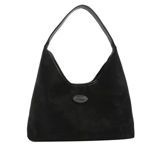 Large black matte leather hobo bag with sleek shoulder strap for stylish women commuting