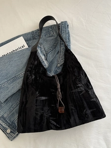 Grand Sac Cabas en Toile Vintage pour Femmes Sac à Épaule Jacquard Sac Sous le Bras Sac à Main Quotidien Minimaliste