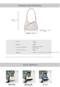Detailed size specifications and multi-color options for this stylish canvas tote bag