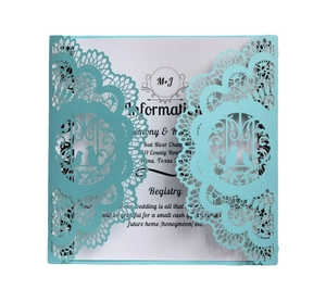 Laser Cut Wedding Invitations European Style Bird Floral Lace Pearl Paper Cards With Inner Sheet And Envelopes For Marriage Party Supplies
